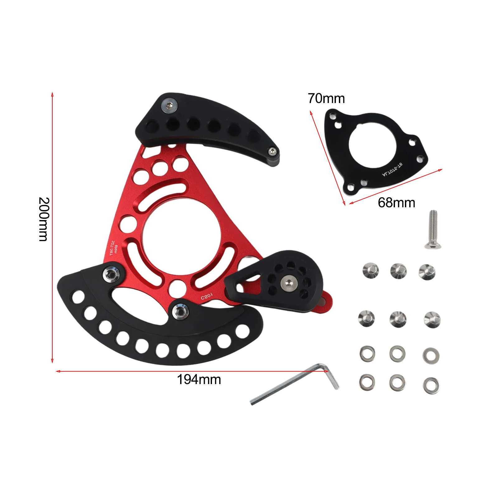 Optimized for Mountain Biking Chain Guide with For ISCG03 ISCG05 Fitment 32T-38T Compatibility with Hollow Lightweight Structure