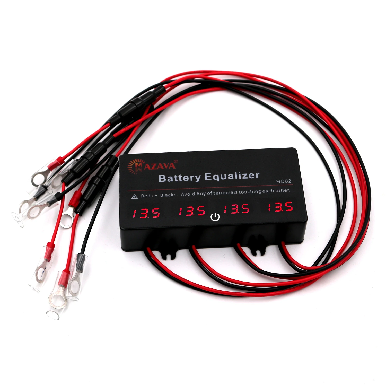 MAZAVA HC02 Battery Equalizer For 12/24/36/48V Batteries Voltage balancer 4S Active Lead Acid Touch Switch Battery Controller