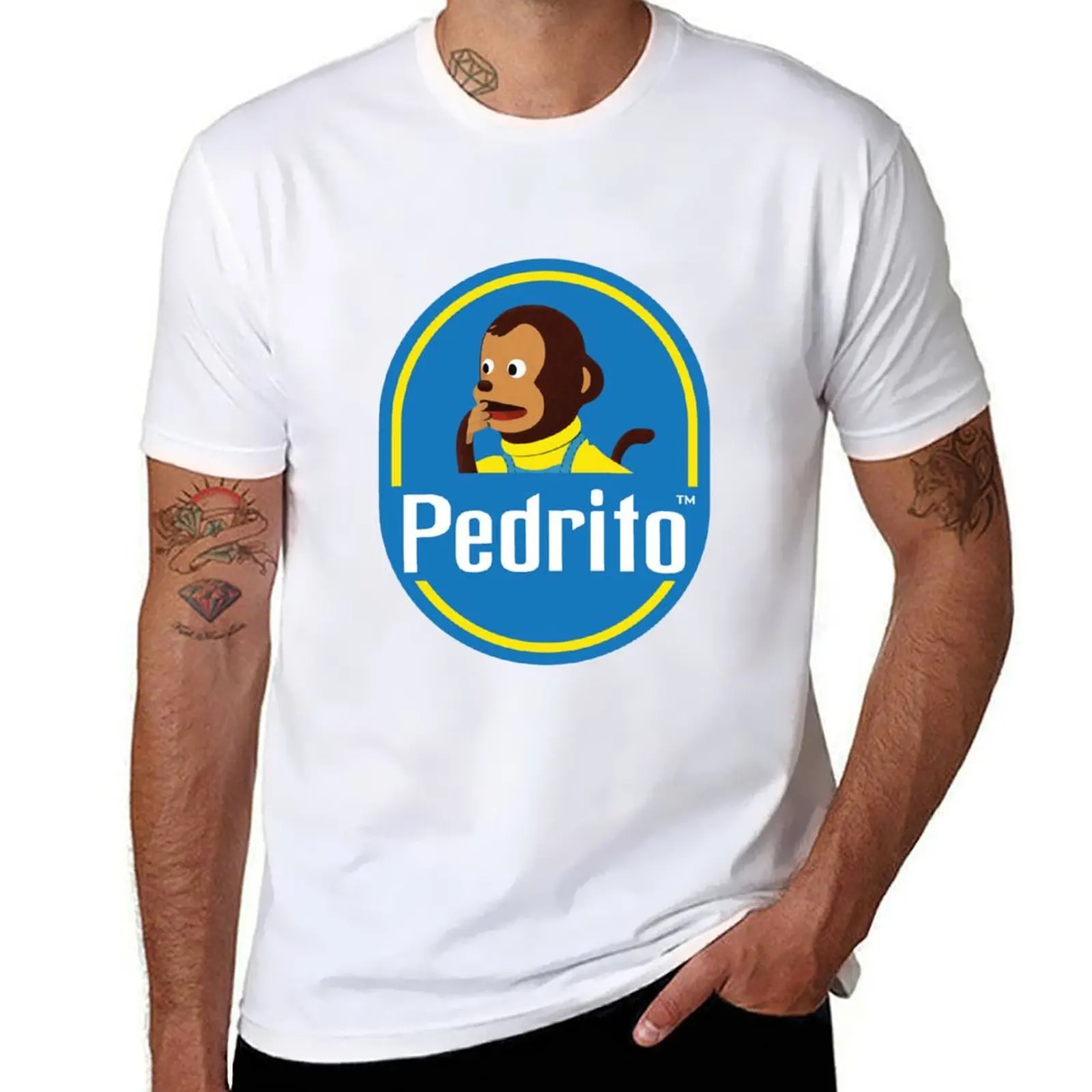 

Pedro - Pedrito Surprised / Shocked Monkey Meme Banana Sticker Illustration T-Shirt anime tshirt T-Shirt