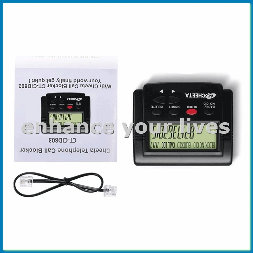 Call Blocker 2000 Group High Capacity Call Blocker with LCD Display Anti-Nuisance Incoming Call Phone Blocker-VVNB