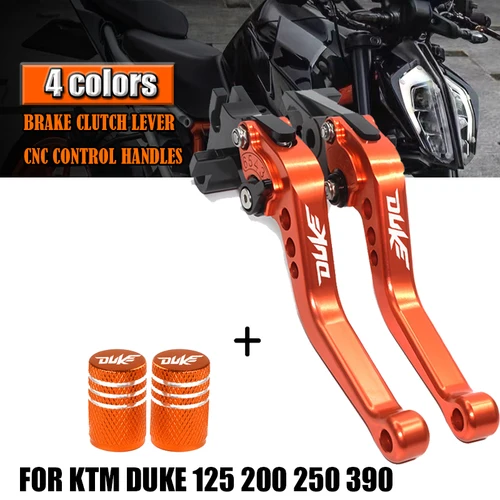 Para Duke 125 200 250 390 DUKE390 2013-2024 accesorios CNC para motocicleta palancas de embrague de freno cortas juego de mango ajustable