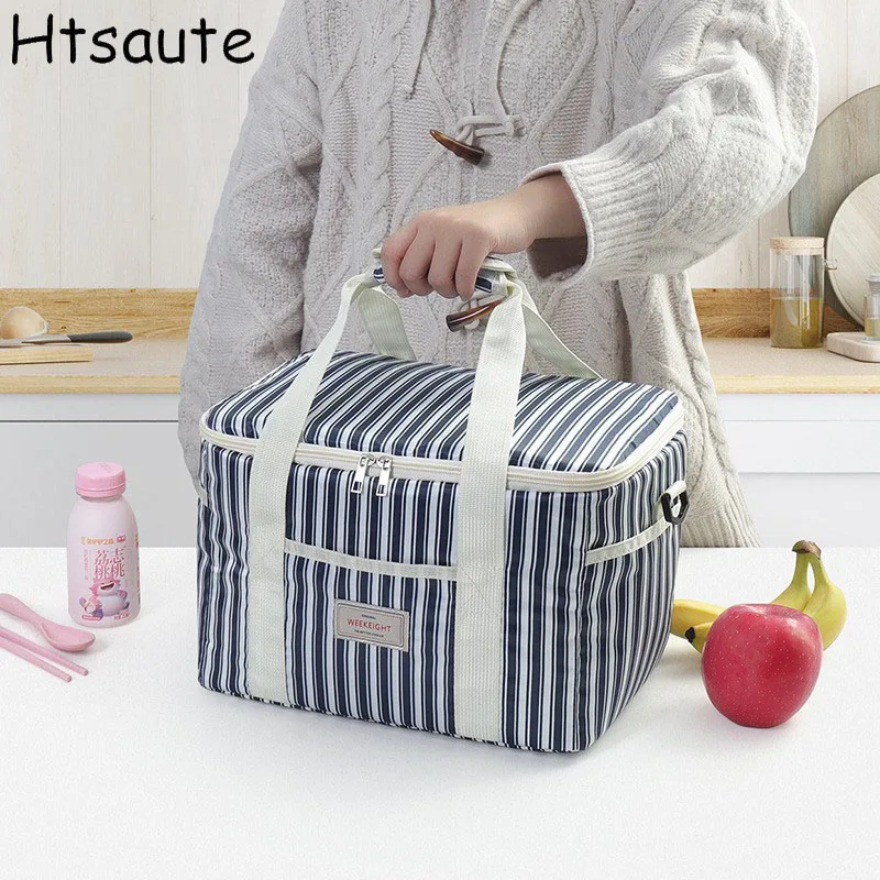 fashion-striped-insulated-lunch-bag-large-lunch-bags-for-women-men-reusable-lunch-bag-with-adjustable-shoulder-strap