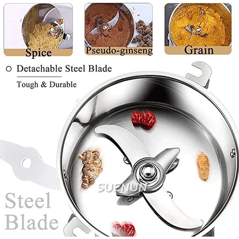 800g flour mill pulverizer superfine pulverizer milled grains coarse cereals traditional Chinese medicine Grinding machine