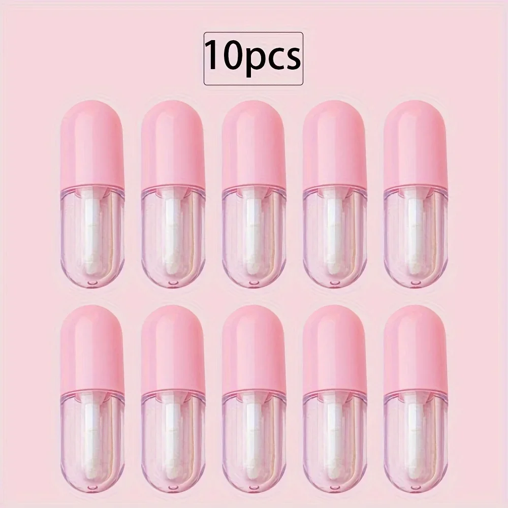 5/10 個 0.07 オンス詰め替えミニリップグロスチューブと口紅ボトル DIY リップオイル旅行透明口紅容器
