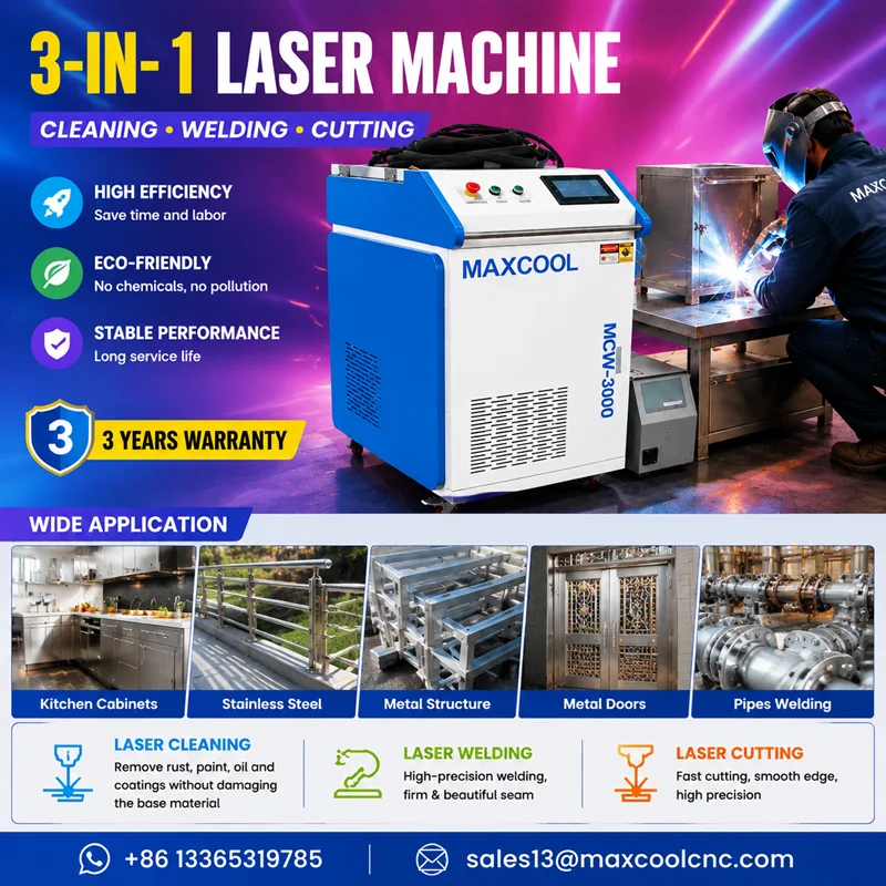 Handheld 3 In 1 Laser Cleaning Welding Cutting Machine 1500w 2000w Fiber Laser Rust Removal Paint Removal Metal Repair Equipment