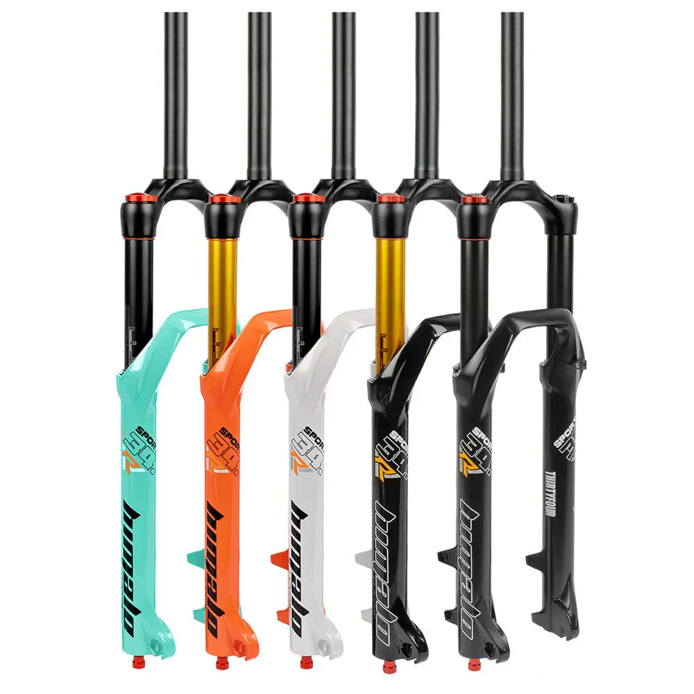 Mountain Bike Suspension Fork, Quick Release, Damping Air Fork, Bike Parts, Shock Absorber, Travel 160mm, 26 \