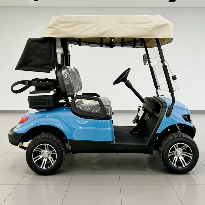 Launched 2 4 Seats 72V 5kw 4kw AC Lithium Battery Electric Hunting With Rain Cover Golf Cart Buggy