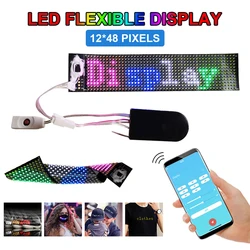 Mini LED Display DIY Programmable Name Badge Multi-languages App Control Scrolling LED Tag Sign Badge For Party Event Meeting