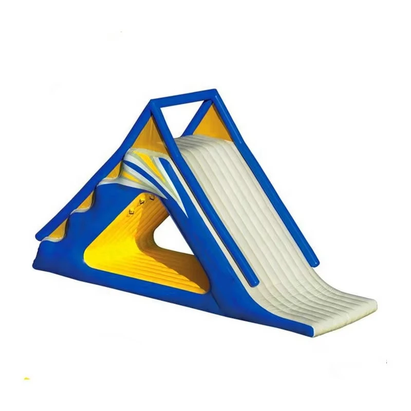 

High Quality Air Tight Inflatable Floating Water Triangle Slide for Camping Beach Activity Lake Water Games