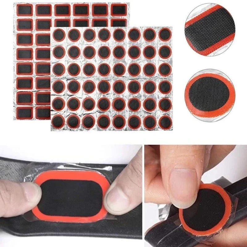 1-5set Bicycle Tire Patch 25mm 35mm Tire Puncture Quick Repairing Tyre Protection Patch Portable Bike Inner Tyre Repair Tools view 6