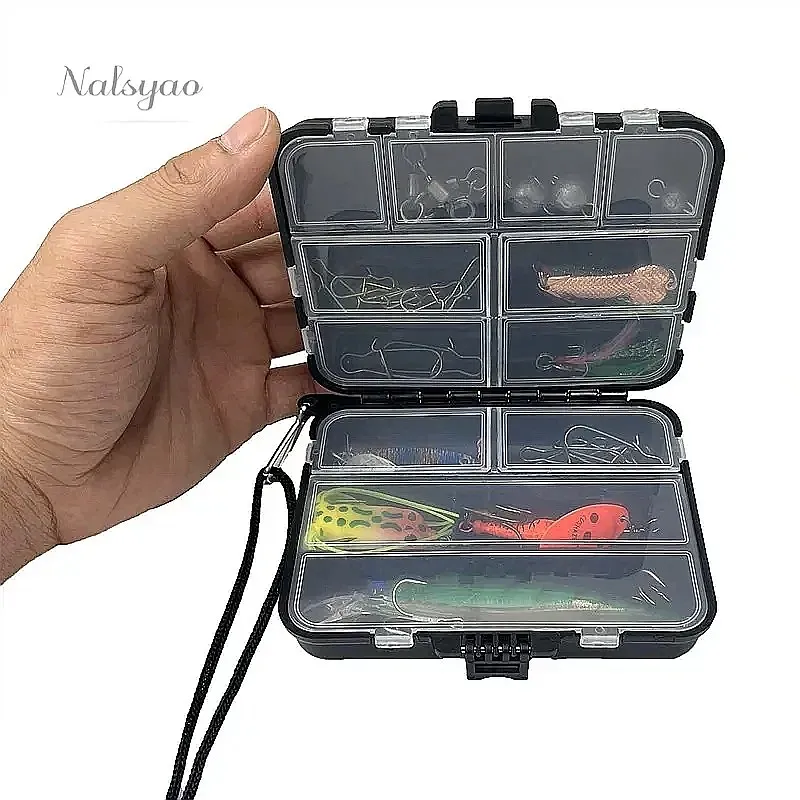 1pcs Double Sided Fishing Gear Box, Tackle Organizer Storage for Hooks, Baits, Carp Parts, Accessories