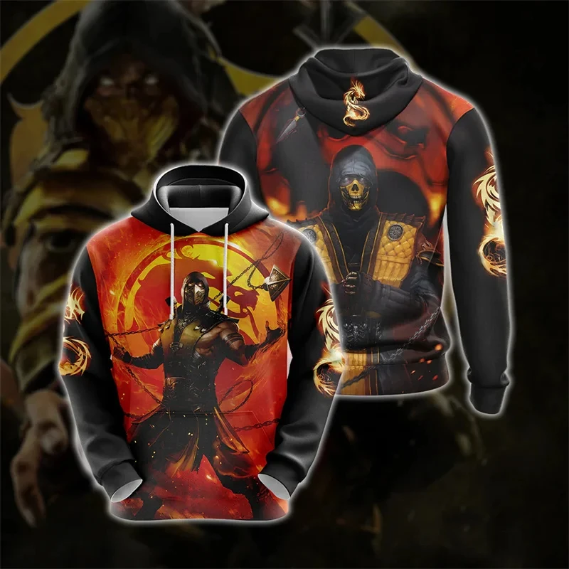 Hot Game Mortal Kombat 3D Print Hoodies Sweatshirts Men Women coat Oversized Hoodie Fashion Kids Sweatshirt Unisex Clothing