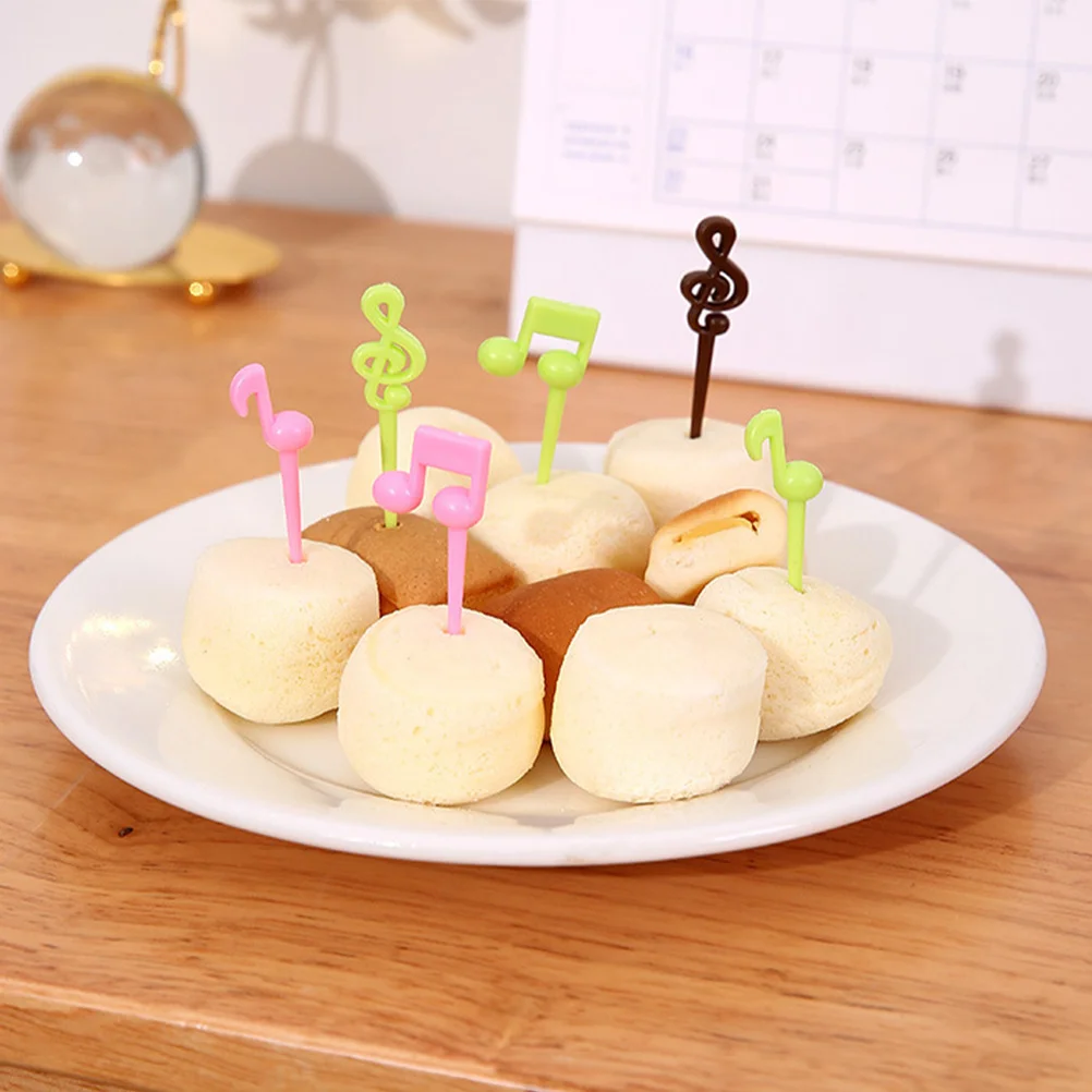 

32Pcs Delicate Fruit Forks Cartoon Picks for Children Dessert Salad Mousse Picnics Camping Family Gatherings Easy to Clean