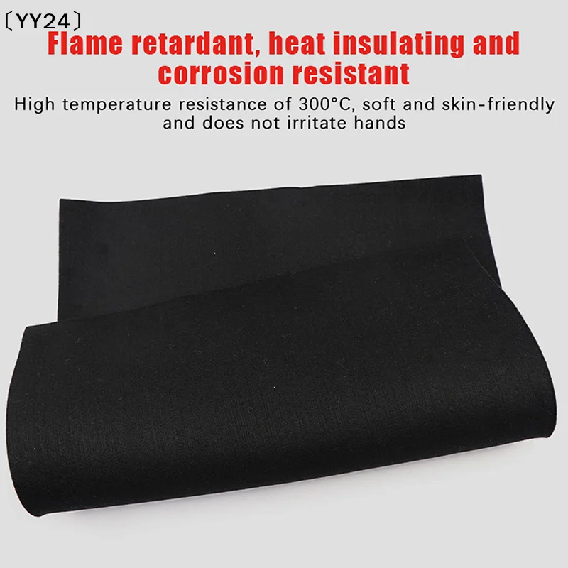 Picture 4: 1/2/3Pcs Fireproof Pad Black Welding Protective Blanket Insulation Pad High-Temperature Pad 5mm 30*20cm Fireproof Durable〔YY24〕