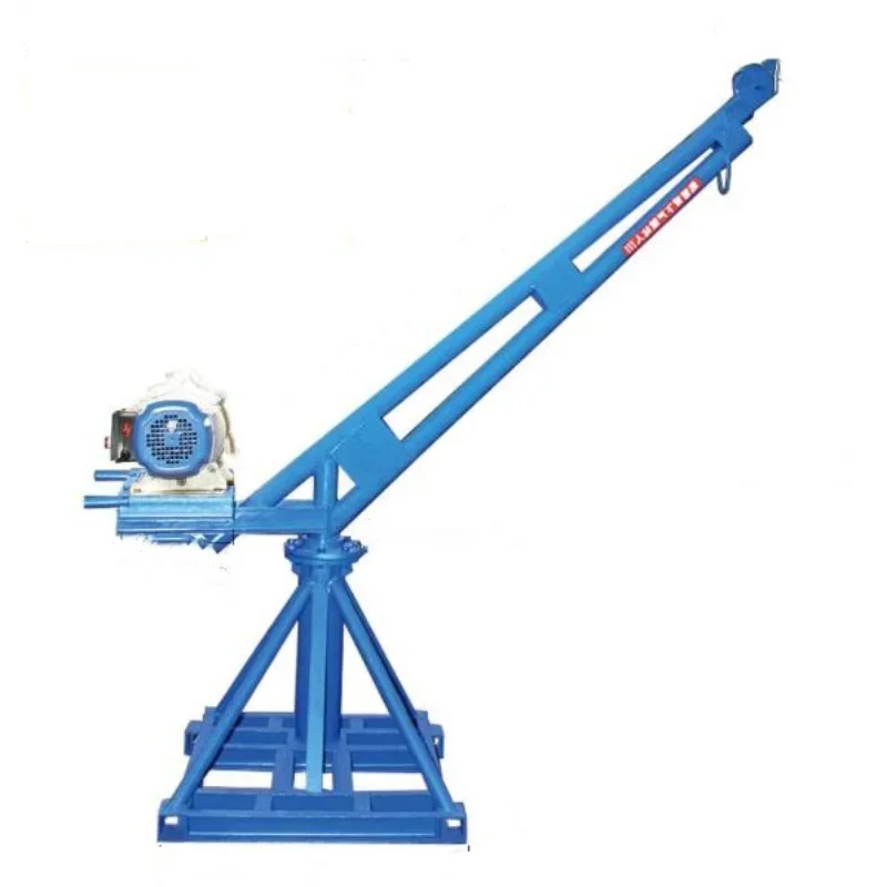 Outdoor Crane Building Materials Lifting Equipment 200kg Capacity 12 Meters Height 220v Small Simple Crane