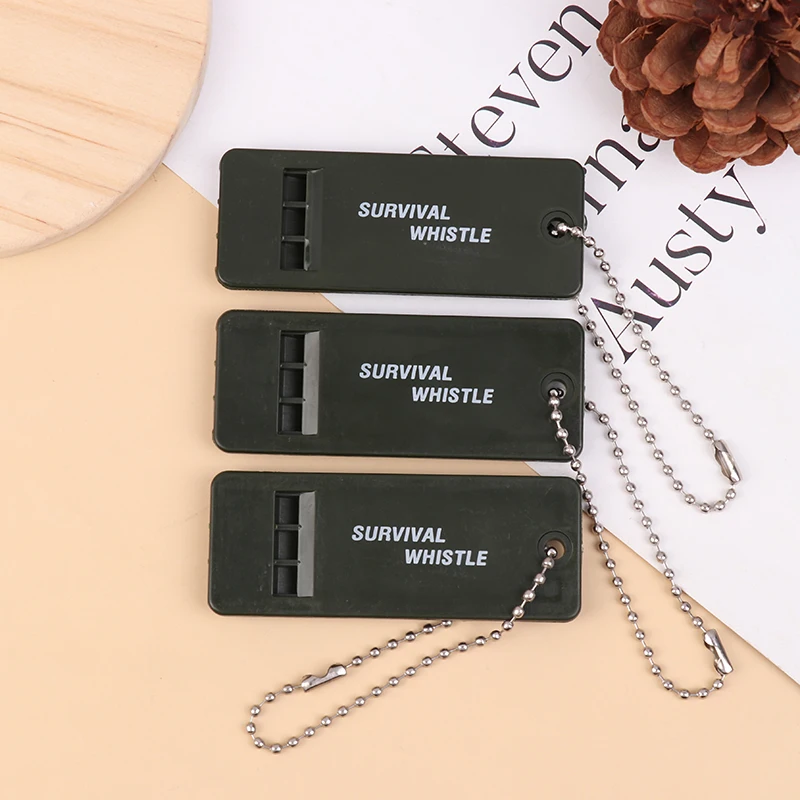 3 قطعة 3-تردد عالية ديسيبل صافرة المشي لمسافات طويلة في الهواء الطلق بقاء أداة تخييم الطوارئ متعددة الوظائف زلزال الإغاثة صافرة #2