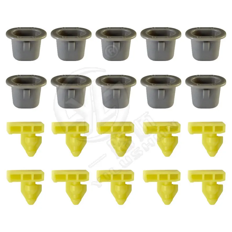 10-20 قطعة سيارة الجبهة والخلفية سيارة درابزين الاحتفاظ مقاطع عجلة قوس المحيطي مقاطع الكسوة لنيسان X-Trail مورانو قاشقاي إنفينيتي