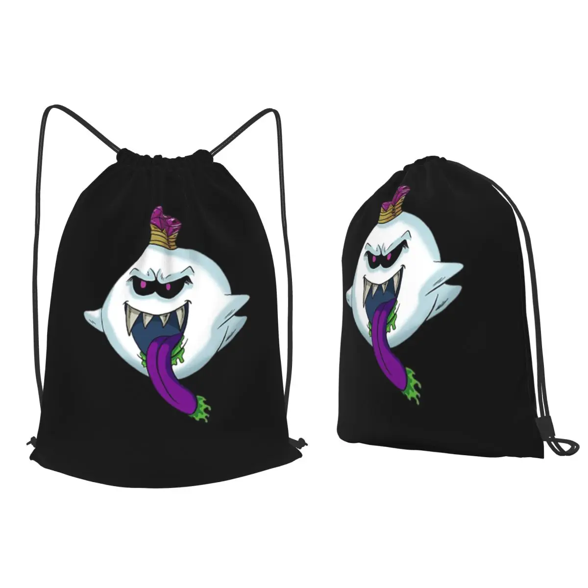 

King Boo Backpacks Portable Drawstring Bundle Pocket Sports Bag Book Bags for Man Woman Students