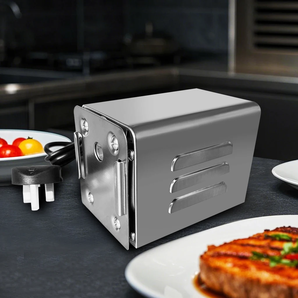 HDM32 Wholesale Stainless Steel Electric Motor Charcoal Roaster Chicken Pig Goat-40-60kg Capacity BBQ Spit Rotisserie Basket