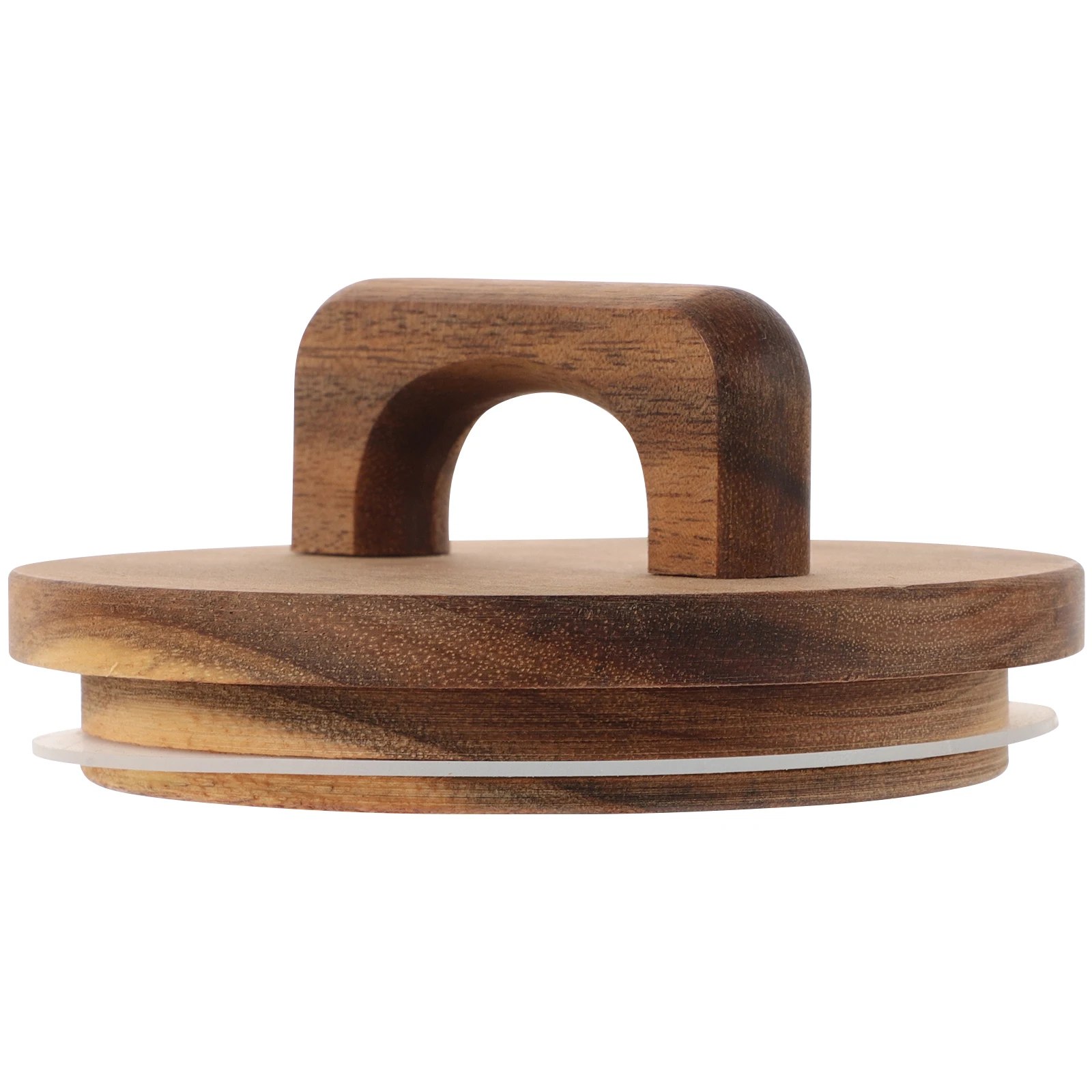 

Wooden Lid Storage Jar Canning Jars Wide Mouth Lids and Rings Food Seals Round Light Brown Convenient Covers Sealer