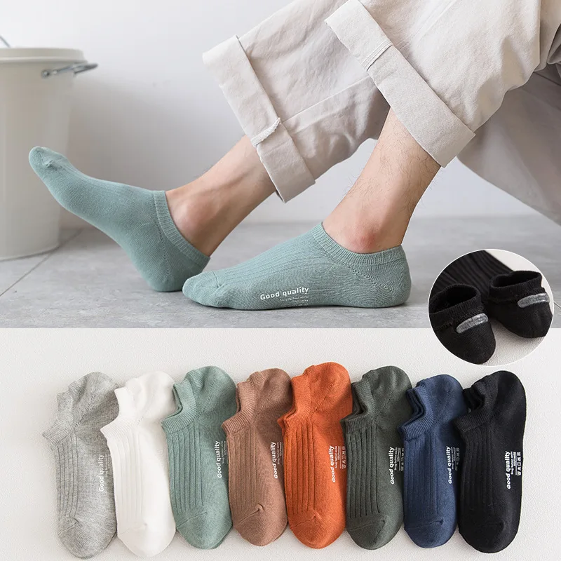 Xiaomi 5 Pairs Man Cotton Short Socks Fashion Breathable Mesh Men Comfortable Solid Color Casual Ankle Sock Pack Male Fashions