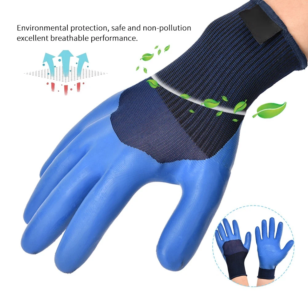 Wasserdichte Schutzhandschuhe, rutschfeste Latex-Arbeitshandschuhe, verschleißfeste, wasserdichte Schutzhandschuhe