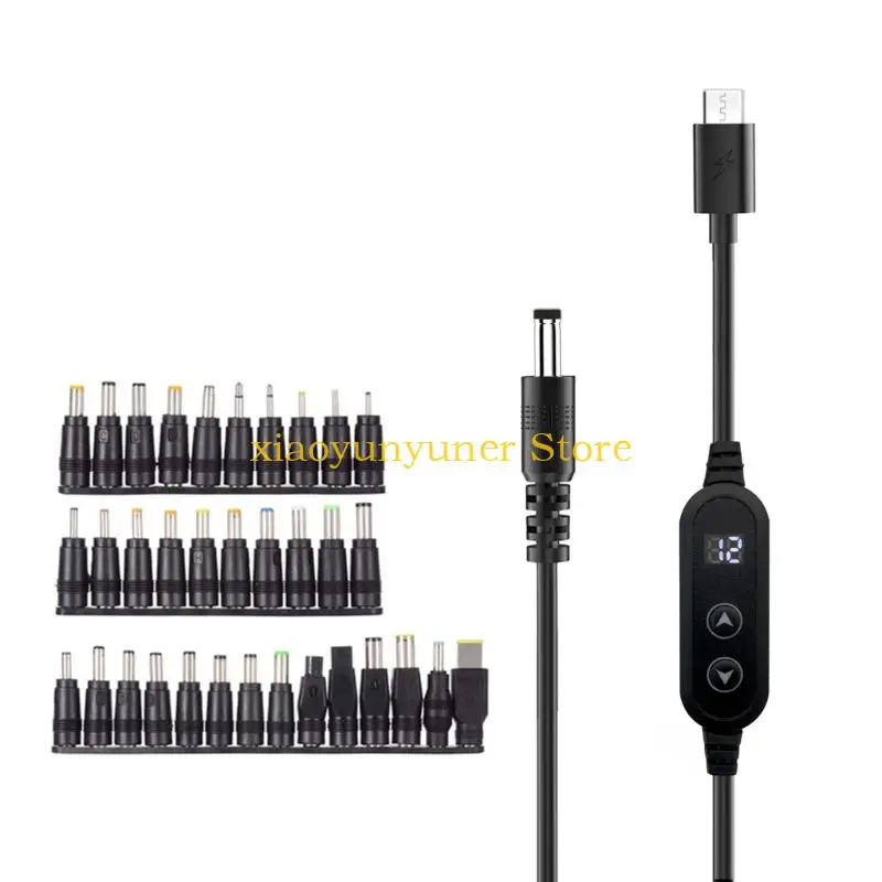 

P9JB 34 In 1 USB C DC5525 Extension Cable Type C To 5.5x2.5mm Charging Cable 5V-20V