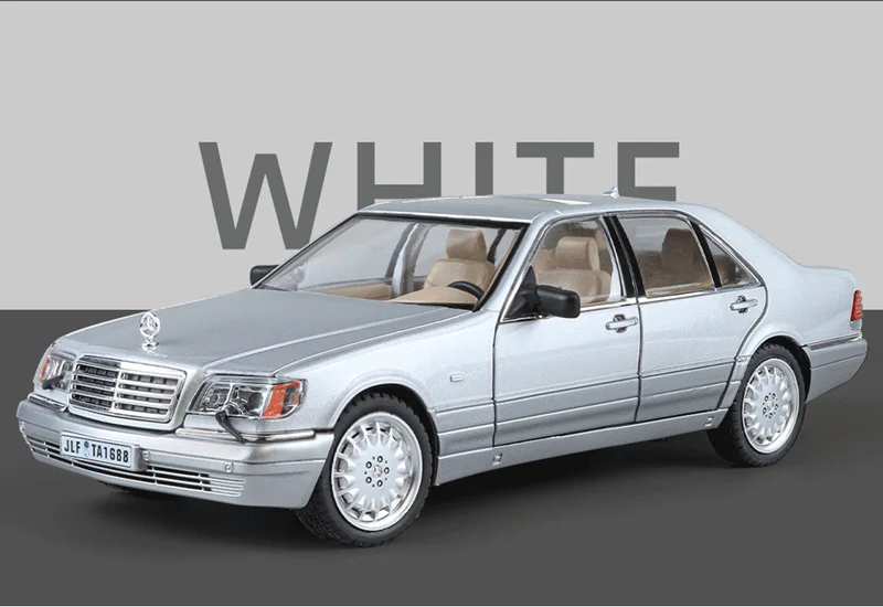 1:24 W140 S320 SEL Street Edition Legierung Oldtimer Modell Druckguss Metall Retro Alte Fahrzeuge Auto Modell Sound Licht Kinder Spielzeug Geschenk – Detail 4
