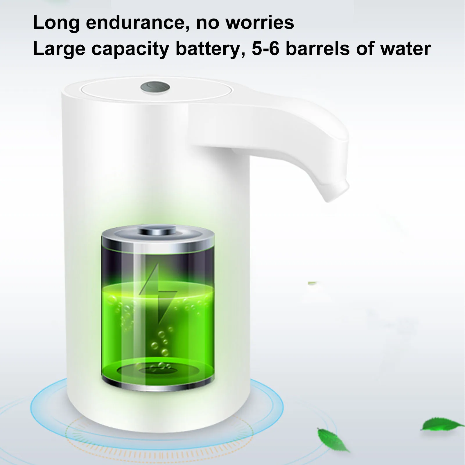 Electric Water Dispenser ABS USB Charging Automatic Bottled Water Dispenser with Hose for Home