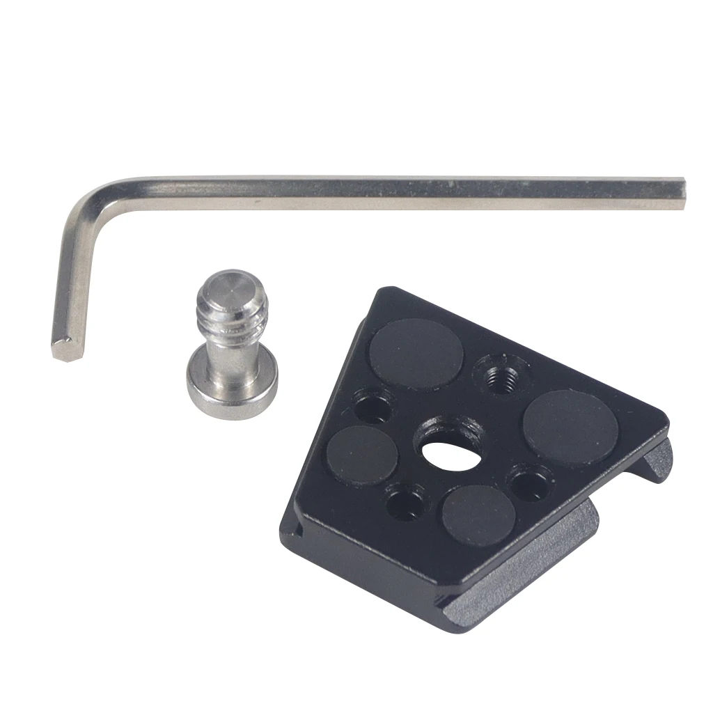 Quick Release Mount Plate Board Anti-Shake Clamp V Port für GoPro 13 Insta 360 DJI OSMO 360 Action Kamera Gimbal Stativ DSLR Käfig – Detail 24
