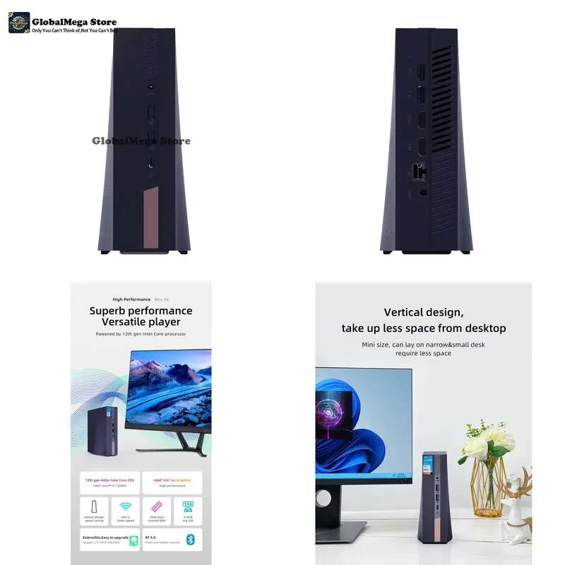 CYX Factory Direct Desktop Computer Core I5 12500H Win10 Win11 Pro Mini PC for Home Office Business