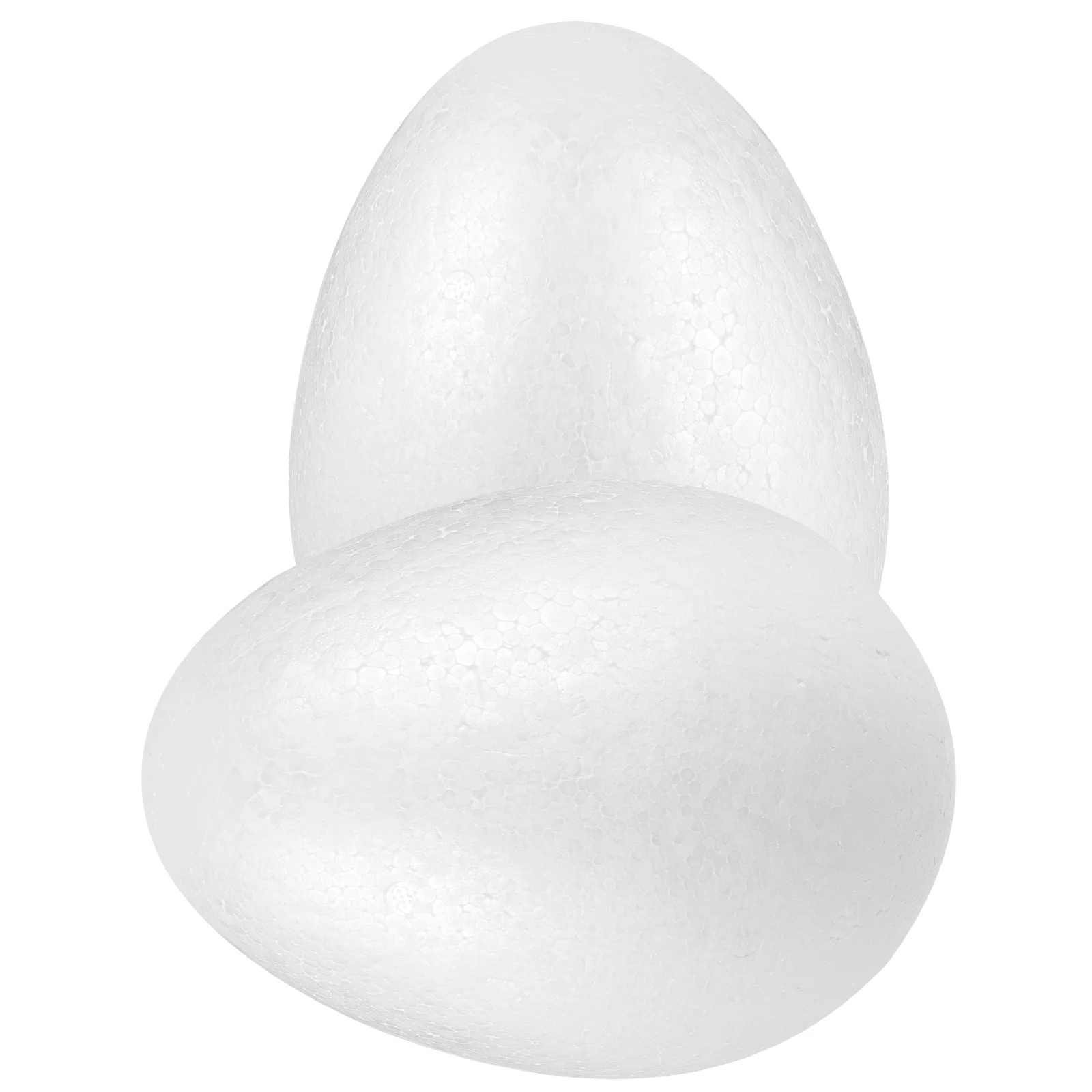 

2Pcs Foam Eggs White Solid Polystyrene DIY Easter Craft Supplies Painting Eggs for Easter Festival Decorations Party Props