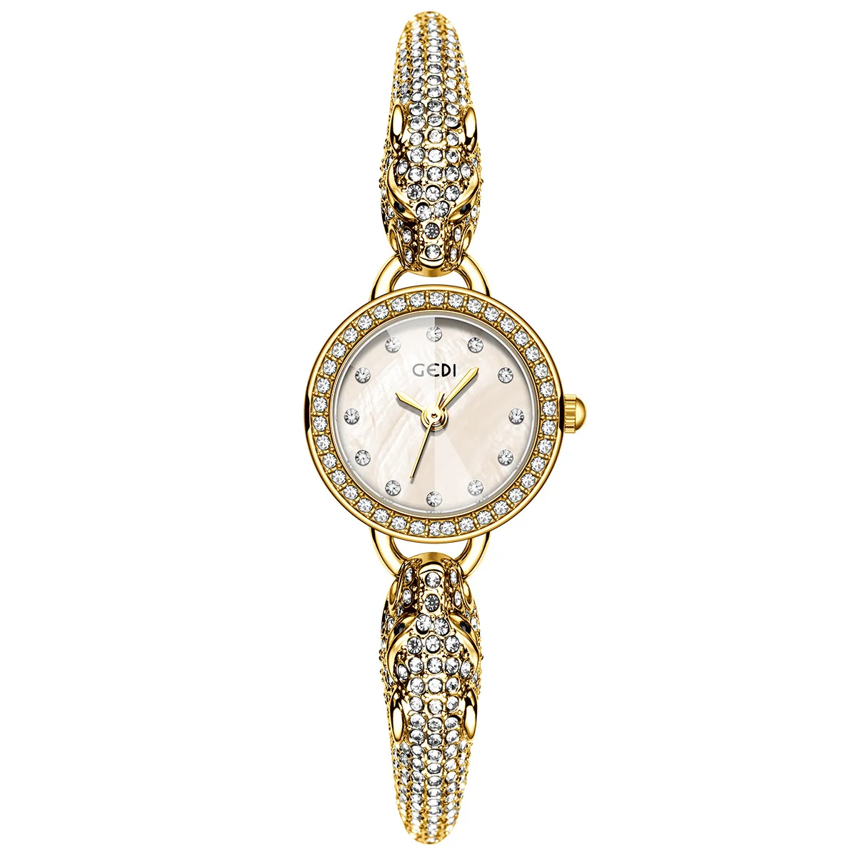 2026 Watch Elegant Leopard Head Bracelet Watches Light Luxury Beauty Diamond Inlaid Waterproof Women Fashion Quartz Wristwatch