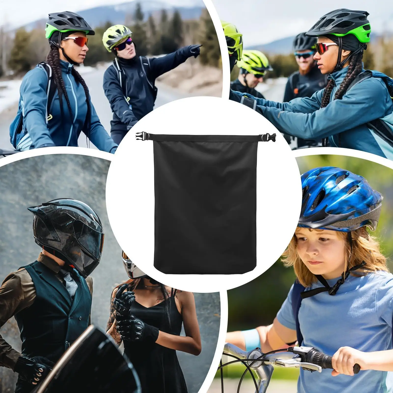 Helmet Bag Waterproof Carrying Oxford Case Large Capacity Hockey Helmet Bag For Commute Travel Riding Parking Garage Outdoor