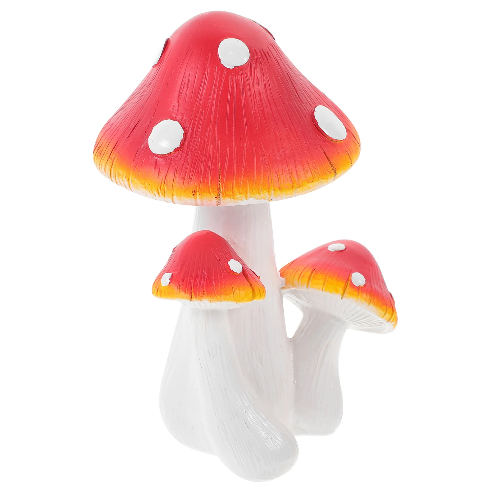 الفطر الراتنج التماثيل حديقة صغيرة الديكور طاولة طعام الزينة مصغرة المشهد الدعائم تمثال الفطر مصغر #3