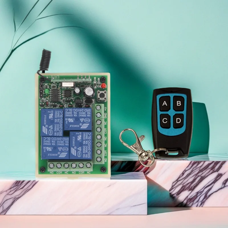 Dc 12V/24V 4CH Rf R…