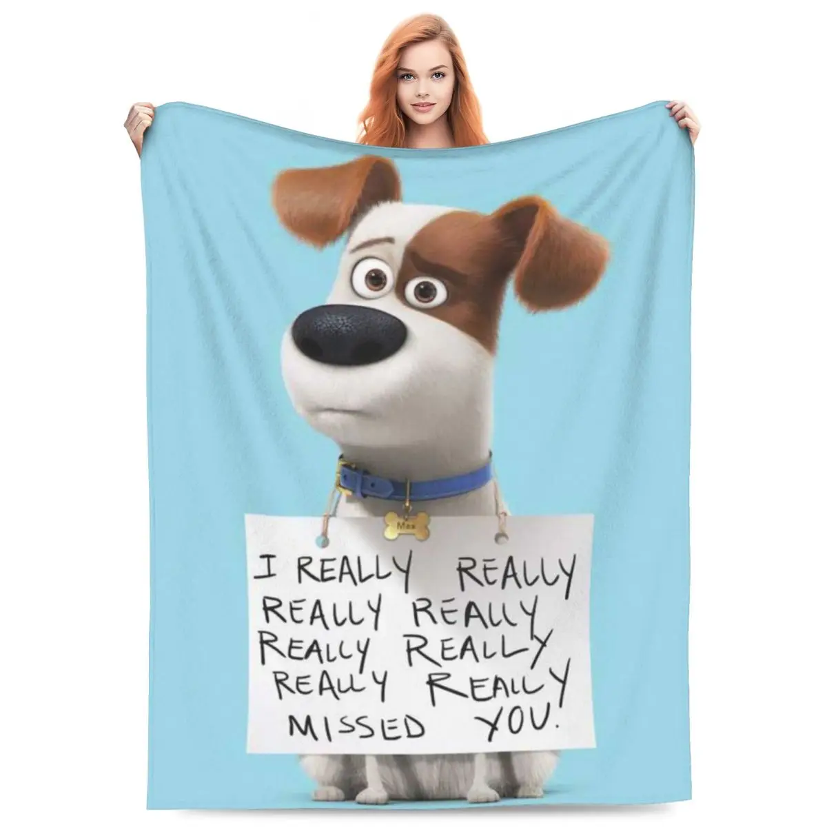 Animated Film The Secret Life Of Pets Jack Russell Terrier Cartoon Dog Blanket FThrow Blanket Bedroom Throws Bedspread Quilt