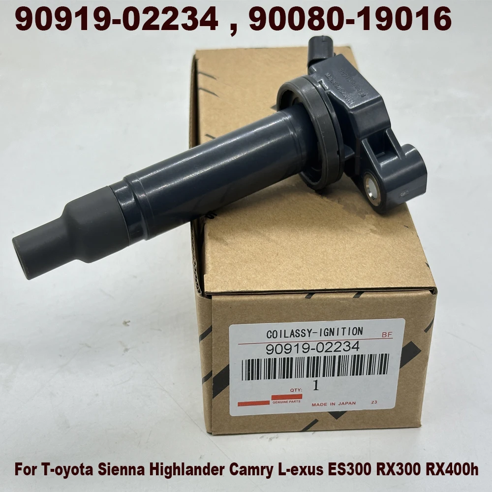 

90919-02234 90080-19016 Ignition Coil 673-1301 For T-oyota Sienna Highlander Camry L-exus ES300 RX300 RX400h 9091902234