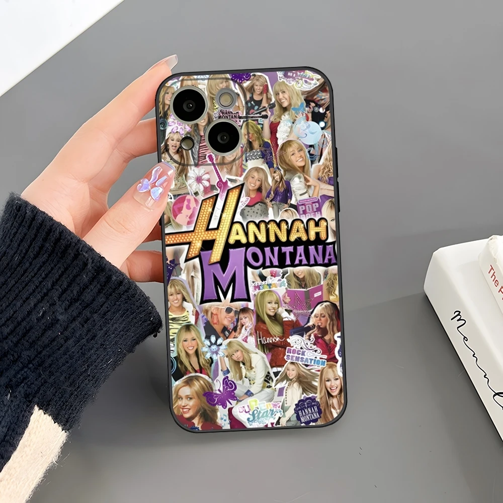 H-Hannah M-Montana Phone Case for 14 Pro Max for Apple iphone 15 Po Marx 12 Mini 11 13 Pro Xr X Xs 8 7 Plus Back Cover