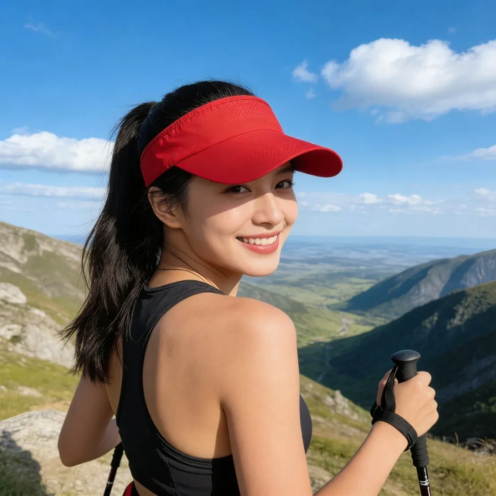 

Summer Sun Hat for Men Women Outdoor Sports Solid Color Visor Cap for Mountaineering, Running, Camping, Travel Neutral Hat