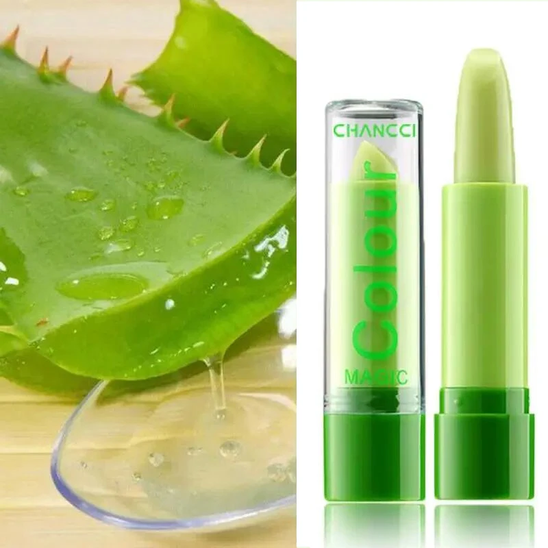 Aloe Vera Moisturizing Lip Balm Temperature Color Change Lipstick Long Lasting Waterproof Nourishing Lip Korean Makeup Cosmetics