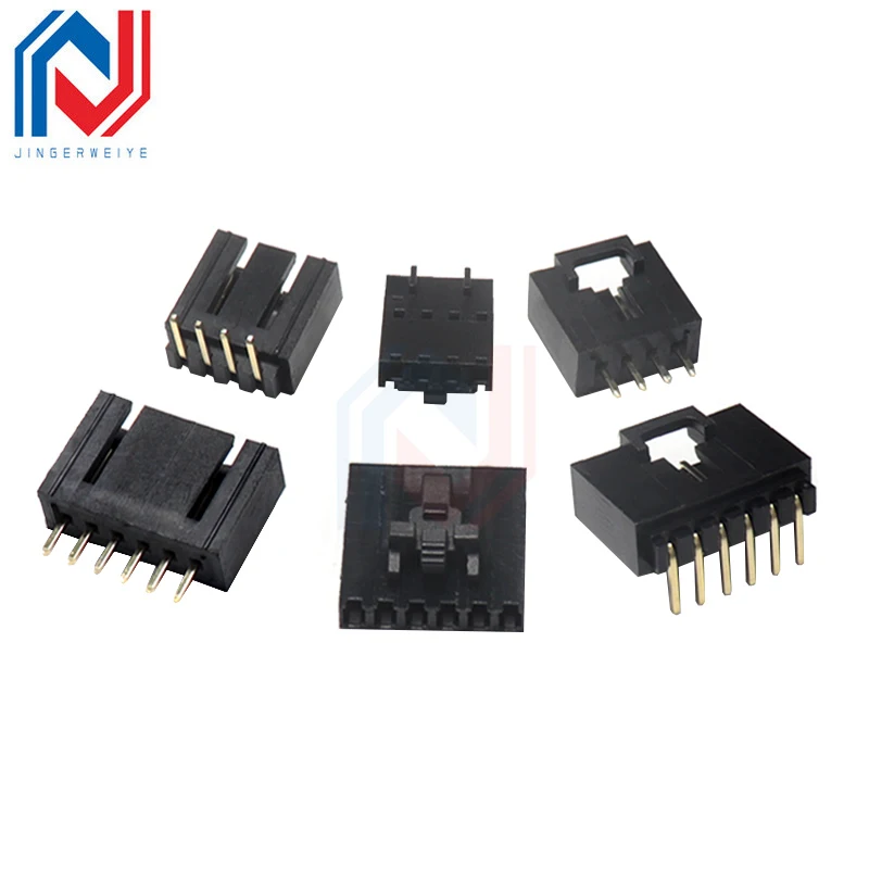 10Sets MX 2.54mm Spacing DuPont Case Rope Lock Bend/Pluggable Terminal Block Rubber Housing Wiring Terminal Tjc8 Connector 2P 3P