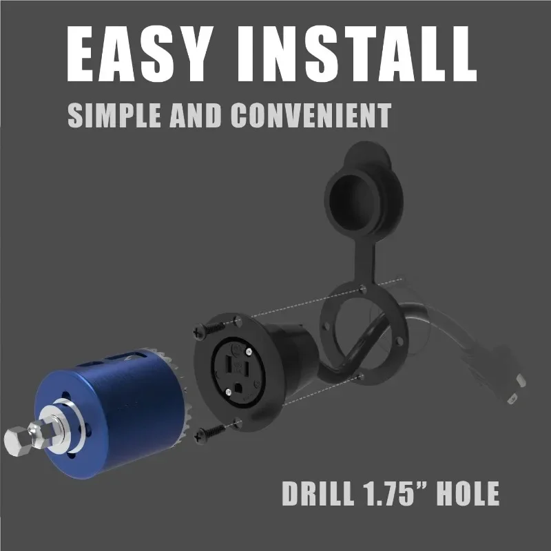 

2025 5279 15 А, 120–1225 В, фланцевая розетка NEMA 5–5, черный коммерческий класс, 2-полюсный-3-проводной, вилка с прямым лезвием Ch