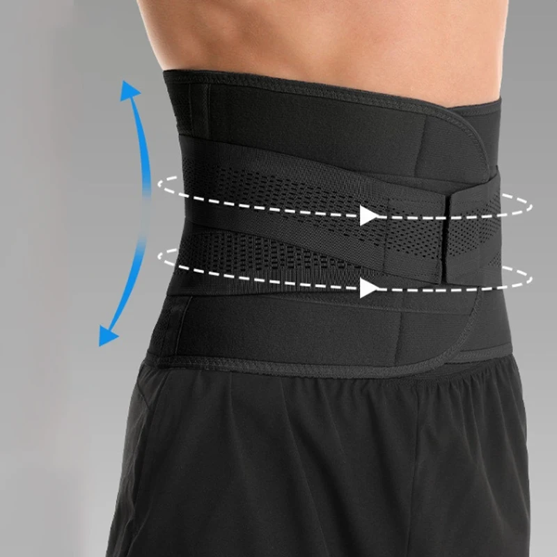 Universal Adjustable Back Braces Waist Belt Lower Pain Relief Breathable Anti-Skid Spine Lumbar Support Trimmer Fitness