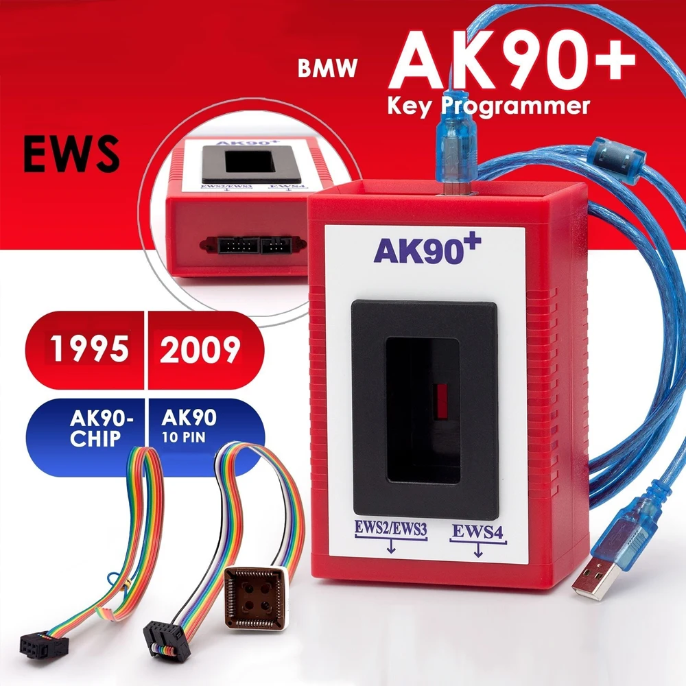 

Newest AK90+ AK90 Auto Key Programmer V3.19 For BMW EWS2/3/4 Key Code Reader Key Maker Programming Tool