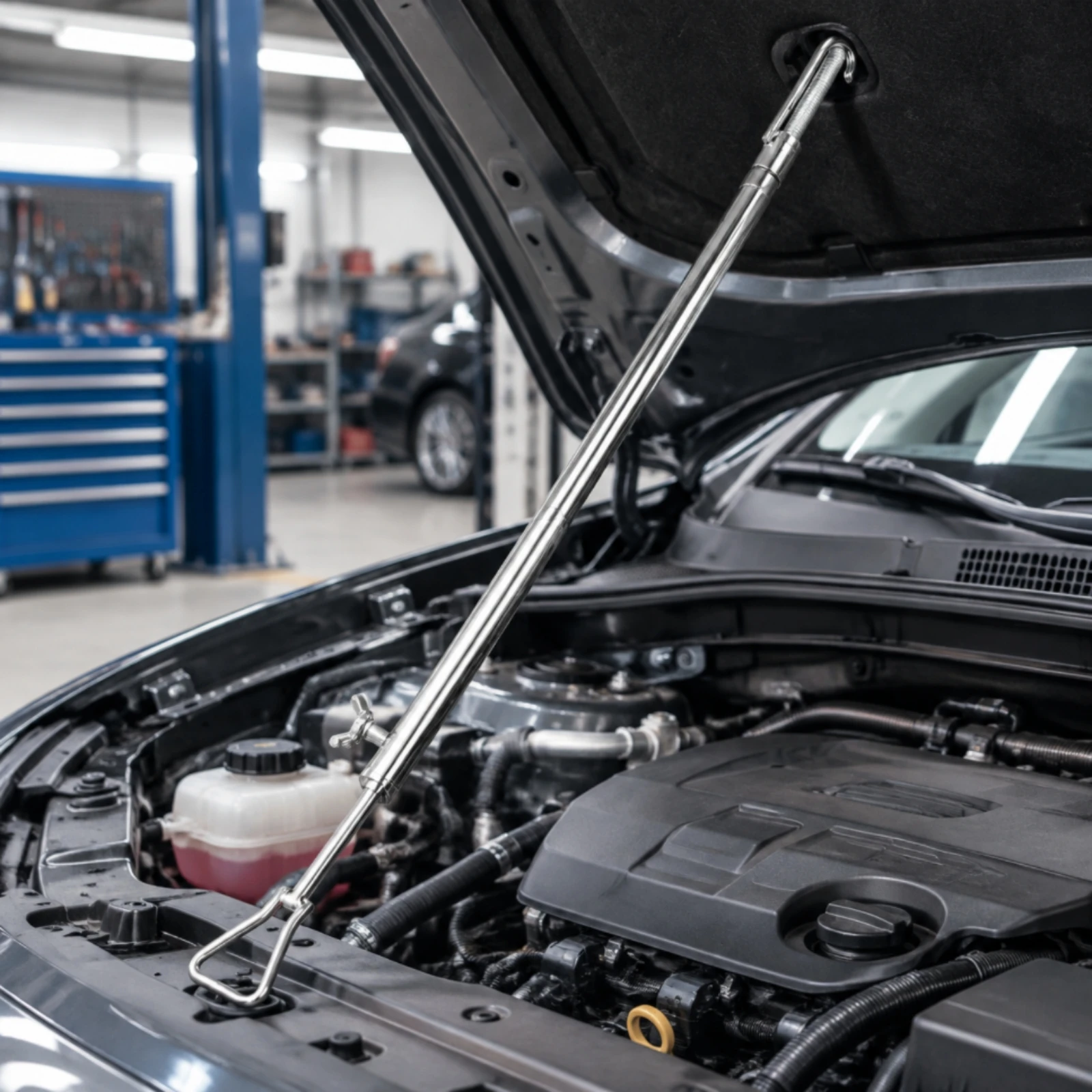 Adjustable Body Repair Brace Sturdy Telescoping Support Rod Telescoping Rod with Hooked End Long-Lasting Automotive Tool Easy To