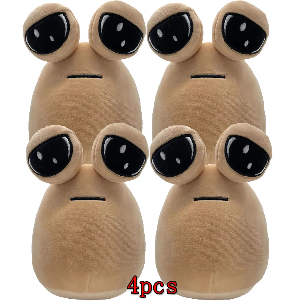 22cm Hot Game My Pet Alien Pou Plush Toy Furdiburb Emotion Alien Plushie Stuffed Animal Pou Doll Birthday Christmas Gift