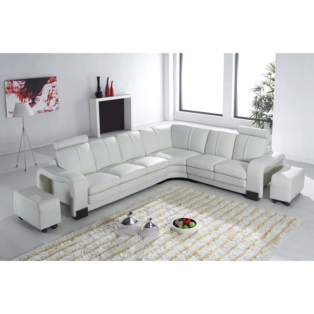 

Elegant Furniture Living Room Seater Leather L Sectional Corner Armchair Sofas With Single Seat Chair