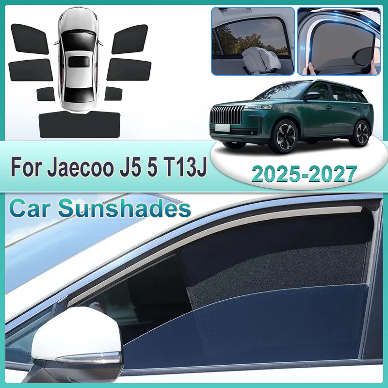 Car Mesh Sunshades For Jaecoo J5 Accessories T13J 2025 2026 2027 Auto Sun Shades Window Curtain Visor Anti UV Cover Accessories