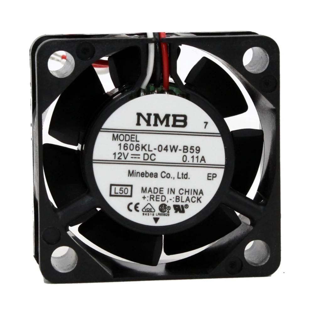 1606KL-04W-B59 Server Fan for NMB NMB-MAT High Air Axial Flow Inverter Cooling Fan 4015 40*40*15mm 6500RPM 12V 0.11A 4CM